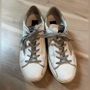 Golden Goose Hi Star Metallic Sneakers